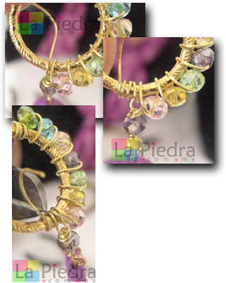 Aretes de moda paso 15