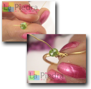 Aretes de moda paso 3