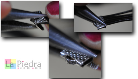 Anillos con cristales paso 4