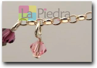 aretes con cadena paso 6