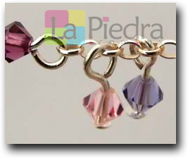 aretes con cadena paso 7