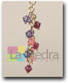 aretes con cadena paso 8