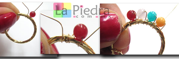 Aretes de Piedras paso 2