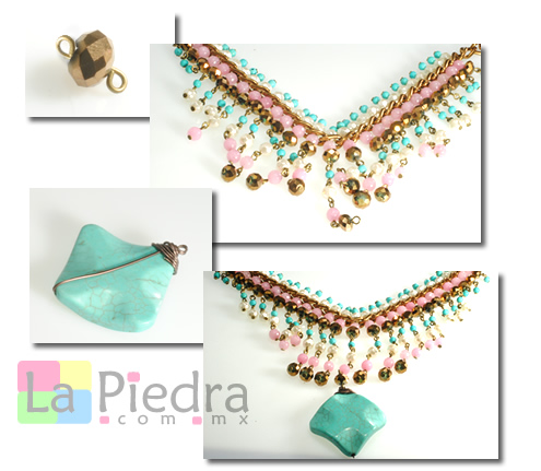 Collares babero con piedras y cristales _ paso_9