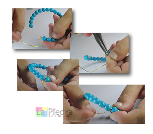 Pulseras de cuentas paso 2