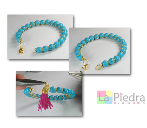 Pulseras de cuentas paso 4