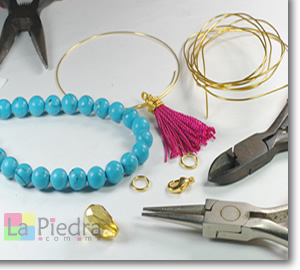 Pulseras de cuentas materiales