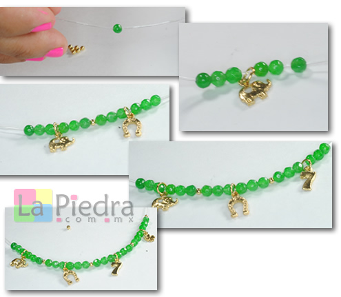 Pulseras de oro laminado paso 1