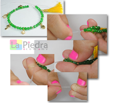 Pulseras de oro laminado paso 2