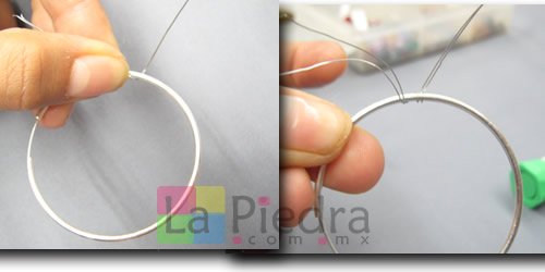 arracadas con piedras paso 1 arracadas con piedras paso 1