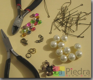 Pulseras con Perlas materiales