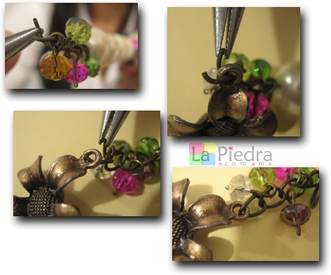 Pulseras con Perlas paso 9