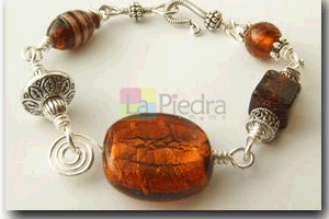 Pulsera con Piedras Tecnica Engarzar Alambre