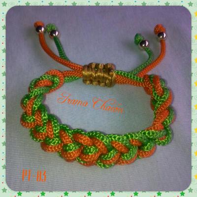 pulsera tejida doble cordon